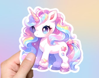 Pastel Unicorn Sticker  Kawaii Pastel Goth Laptop Sticker Computer Stickers  Kawaii Pastel Goth Birthday Gift for Her Unique Gifts