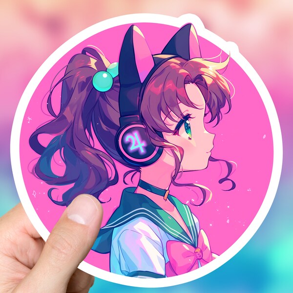 Kino Makoto Lofi Sticker Magical Girl Jupiter Lofi Aesthetic Art Lofi Beats