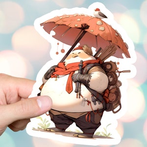 Mushroom Man Anime Sticker Fungi Mushy Kawaii Cottagecore Stickers For Gift Laptop Computer Decoration
