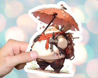 Mushroom Man Anime Sticker Fungi Mushy Kawaii Cottagecore Stickers For Gift Laptop Computer Decoration