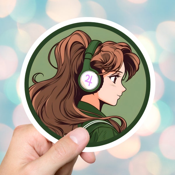 Sailor Jupiter Lofi Sticker Makoto Kino Lofi Aesthetic Sailor Moon Lofi Beats