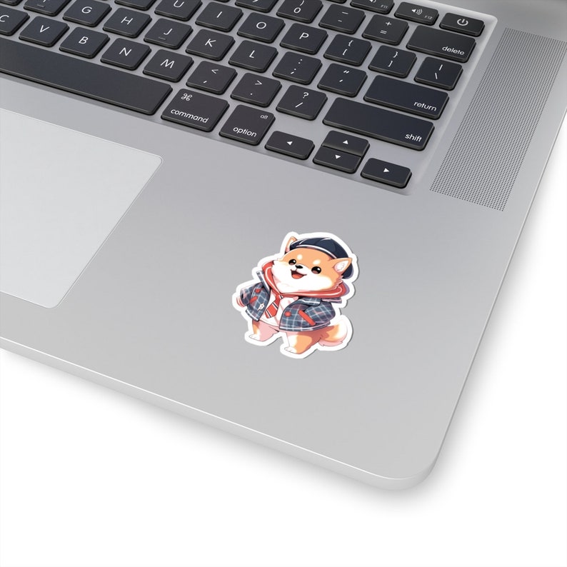 Sticker Shiba Inu Preppy Kawaii Prep Esthétique Mignon Shiba Dog Stickers Preppy Mode Etudiante Pour Ordinateur Portable Et Cadeau image 3