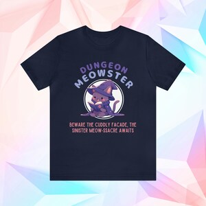 Dungeon Meowster DND T-Shirt Funny Dungeon Master Gift for Dungeons and Dragons Players Kawaii Cat Tshirt image 7
