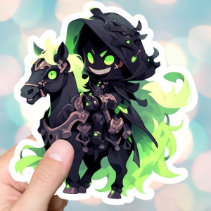 Horseman of the Apocalypse Pestilence Sticker End of the World Death War Famine Cute Horror