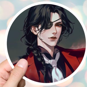Hua Cheng Suit TGCF Sticker Tian Guan Ci Fu Heaven Official's Blessing Novels Chinese Kawaii Stickers for Laptop