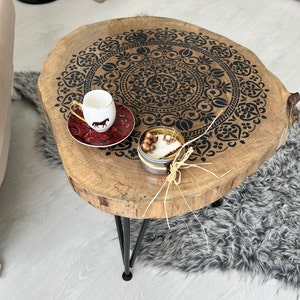 Modern Coffee Table, Walnut coffee table, Farmhouse, Living room, Bedroom, Rustic, Natural and Stylish Home Decoration, Coffee table, Mother
