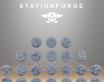 Ronde basis 25-32-40mm woestijn - Basis 25-32-40mm verlaten - Stationforge