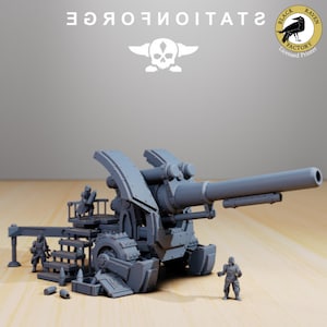 GrimGuard Artillery - StationForge miniature for tabletop wargames, 28mm scale