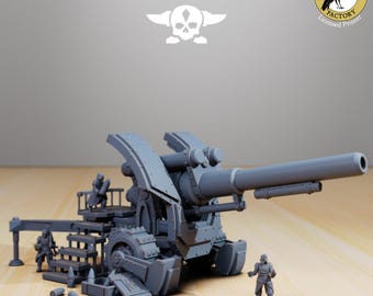 GrimGuard Artillery - StationForge miniature for tabletop wargames, 28mm scale