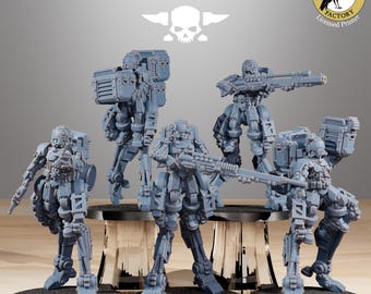 Scavenger Wayfarer (10 miniatures) - StationForge miniature for tabletop wargames, 28mm scale