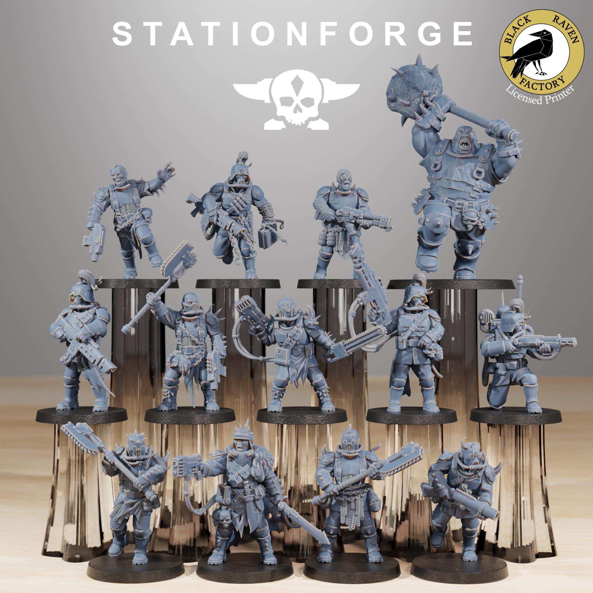 Corrupted Guard The Forsaken - The Forsaken of the Corrupted Guard - StationForge miniatures for tabletop wargames, 28mm scale