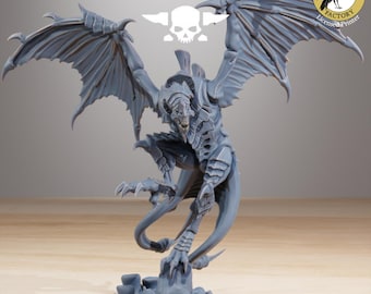 Xenarid Flyer Leader - StationForge miniature for tabletop wargames, 28mm scale