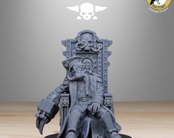 GrimGuard The Fallen Officer - miniatura StationForge per wargame da tavolo, scala 28 mm