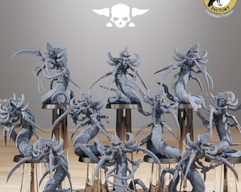 Xenaridenschlangen (10 Miniaturen) – StationForge-Miniaturen für Tabletop-Wargames, 28-mm-Maßstab