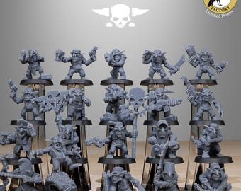 Gobs Infantry Reborn 2.0 (20 miniaturen) - Gobeline Infantry 2.0 - StationForge miniatuur voor tafelblad oorlogsspellen, schaal 28 mm