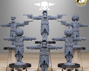 Halloween GrimGuard Scarecrow - Scarecrows GrimGuard - StationForge Miniatur für Tabletop-Kriegsspiele, 28mm Maßstab