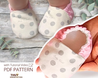 Patrón de costura para zapatos de bebé: Ideal para principiantes, desde recién nacidos hasta los 4 años (patrón en PDF)