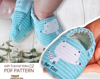 Baby Shoes Sewing Pattern: Beginner Friendly (PDF Download, Sizes 0-4Y)