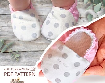 Baby Shoes Sewing Pattern: Beginner Friendly, Newborn to 4 Years (PDF Pattern)