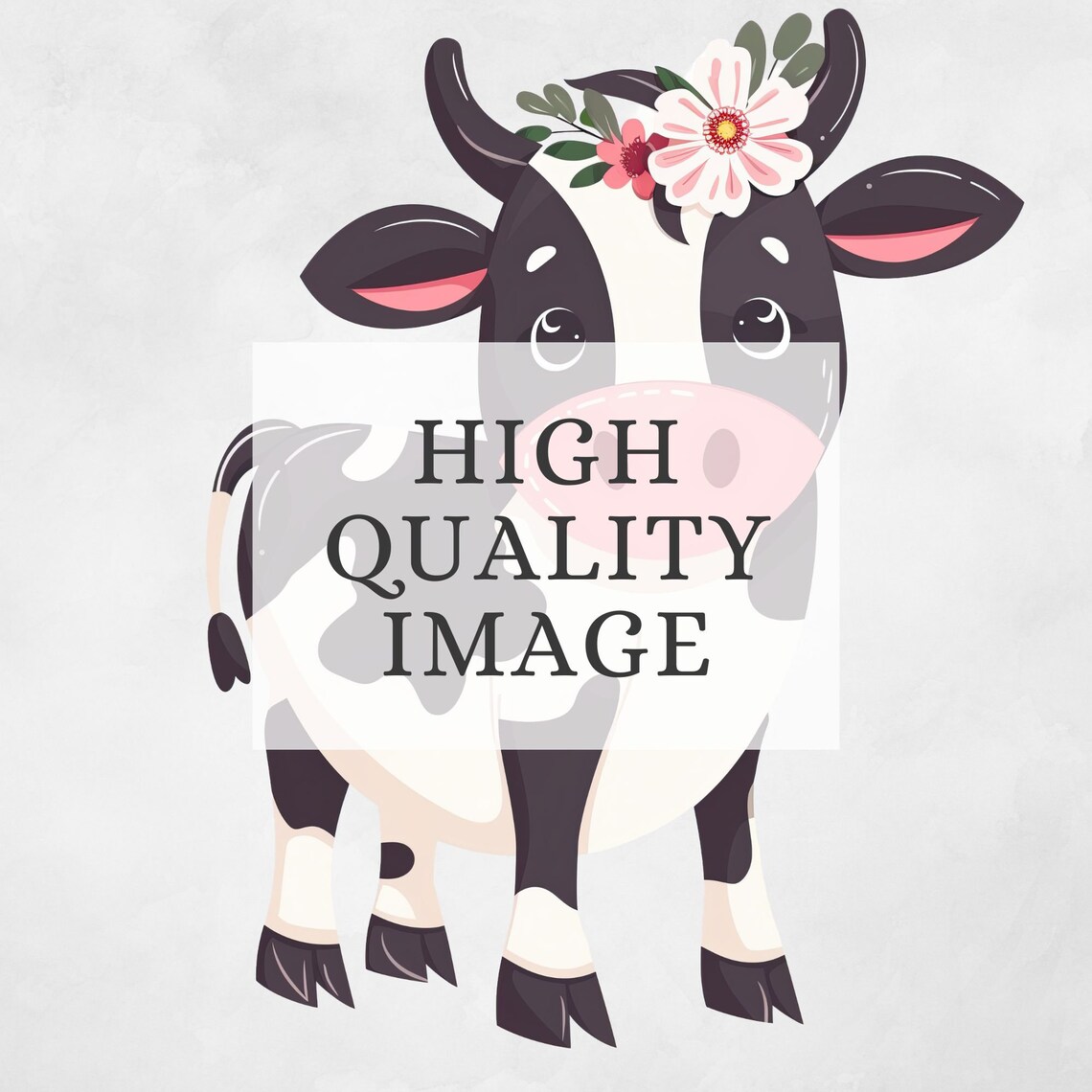 Cow Clipart, Cute Farm Animals, Floral Animals, Farm Birthday, Baby ...