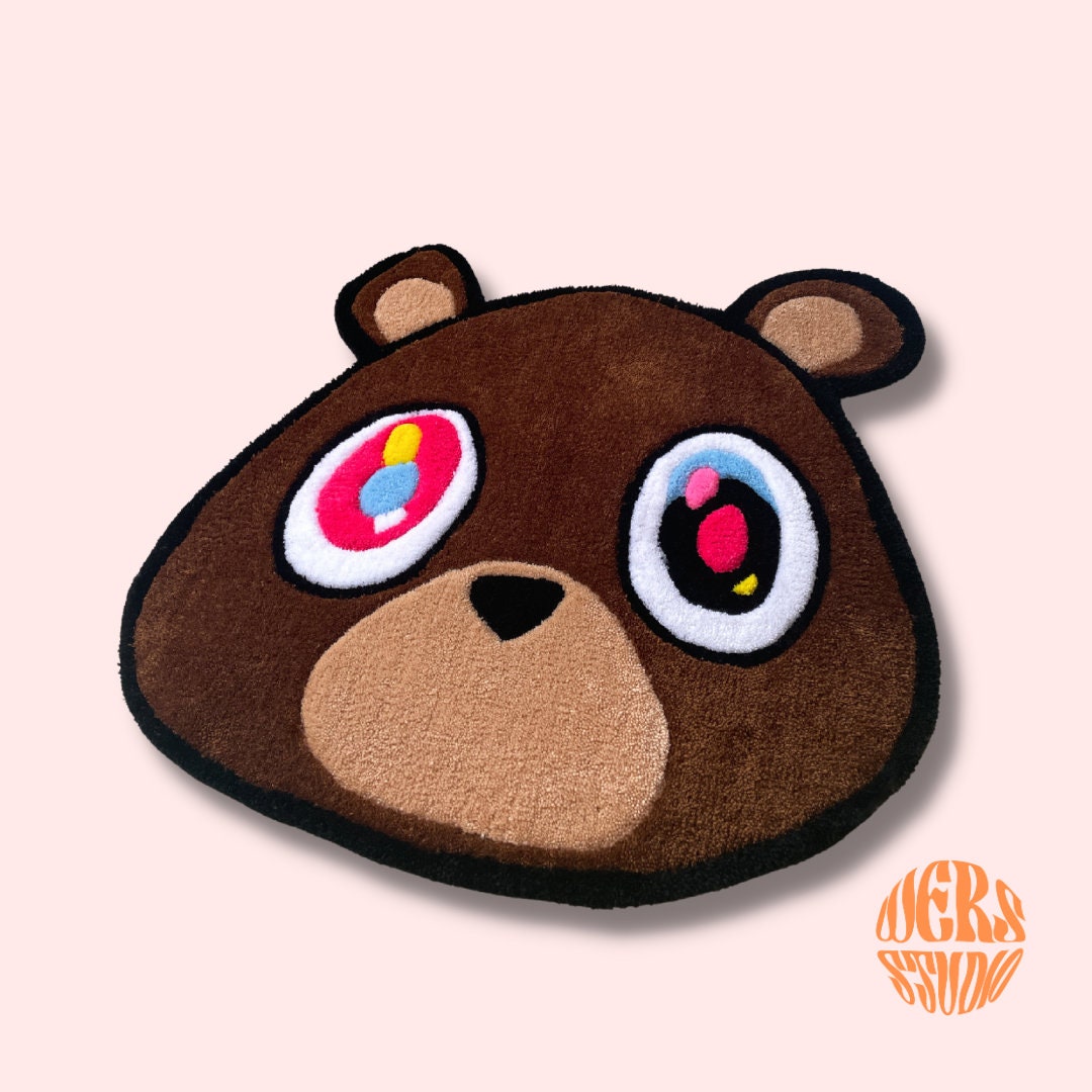 Kanye West Inspired Hand Tufted Rug | Graduation Bear | Home Decor ...
