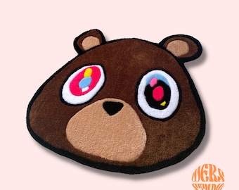 Kanye West Inspired Hand Tufted Rug | Graduation Bear | Home Decor | Wall Art | Custom Rug |100% Handmade Rug