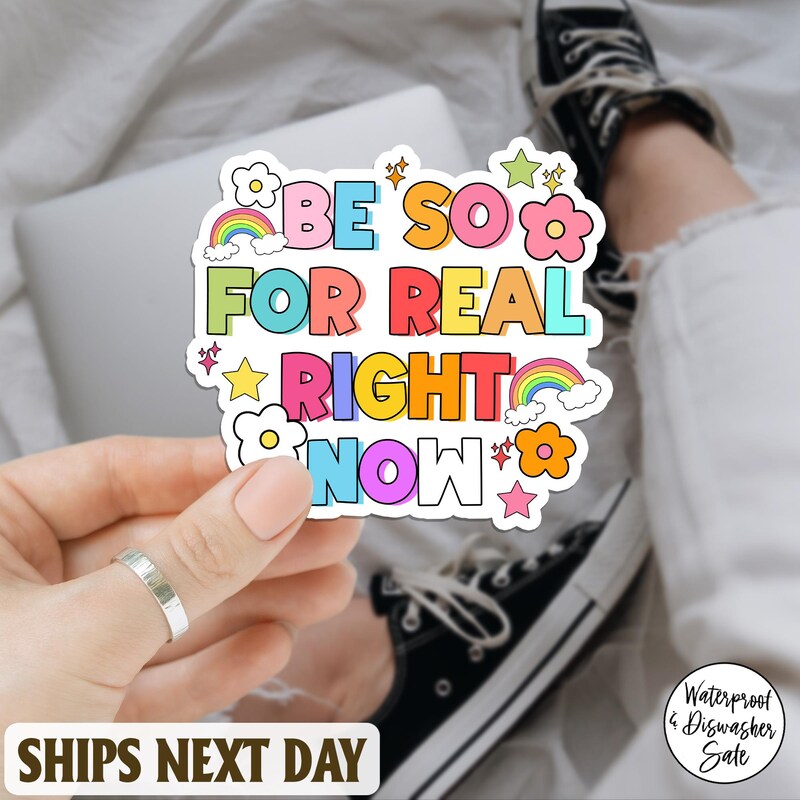 Right Now Sticker Tumblr Bottles - Etsy