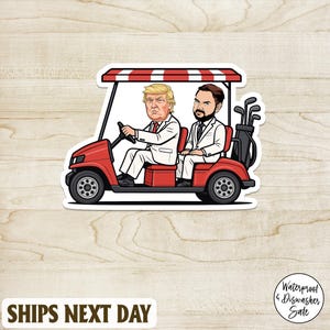Funny Trump And JD Vance Anti Trump Sticker, Anti Trump, Political Humor, Anti Fascism, Anti JD Vance, Liberal Political Humor Gift