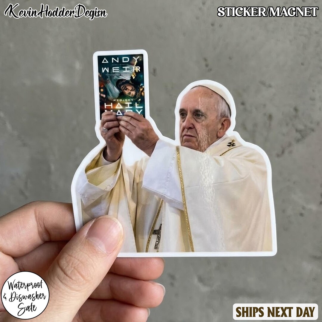 Pope Ld18 Sticker Project Hail Mary Pope Sticker, Grace Rocky Save Stars Sticker, Amaze ...