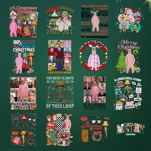 A Christmas Story PNG Bundle, Funny Ralphie Christmas Bundle,Retro Christmas 90’s Movie Bundle, Christmas Friends Png Oh Fudge Christmas Png