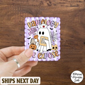 You Pose We Expose Radiology Halloween Sticker, X-ray Tech Nurse Sticker, Spooky Skeleton Radiologic Tech Decal, Rad Tech Halloween Gift