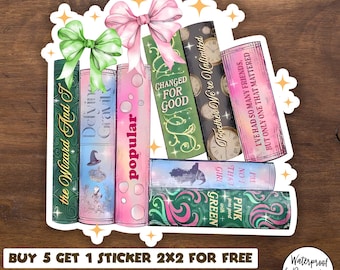 Wicked Changed For Good Book Sticker, Broadway Musical Inspired Quote Decal, Funny Theatre Waterproof Vinyl Sticker For Laptop Journal Gift