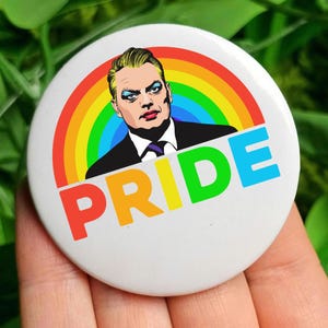Lgbt Wildflowers Pin Button, Gay Pride Rainbow 3 Sizes Pin Button, LGBTQ, Pride, Accessories for LGBTQ+ Support, Perfect for Activism
