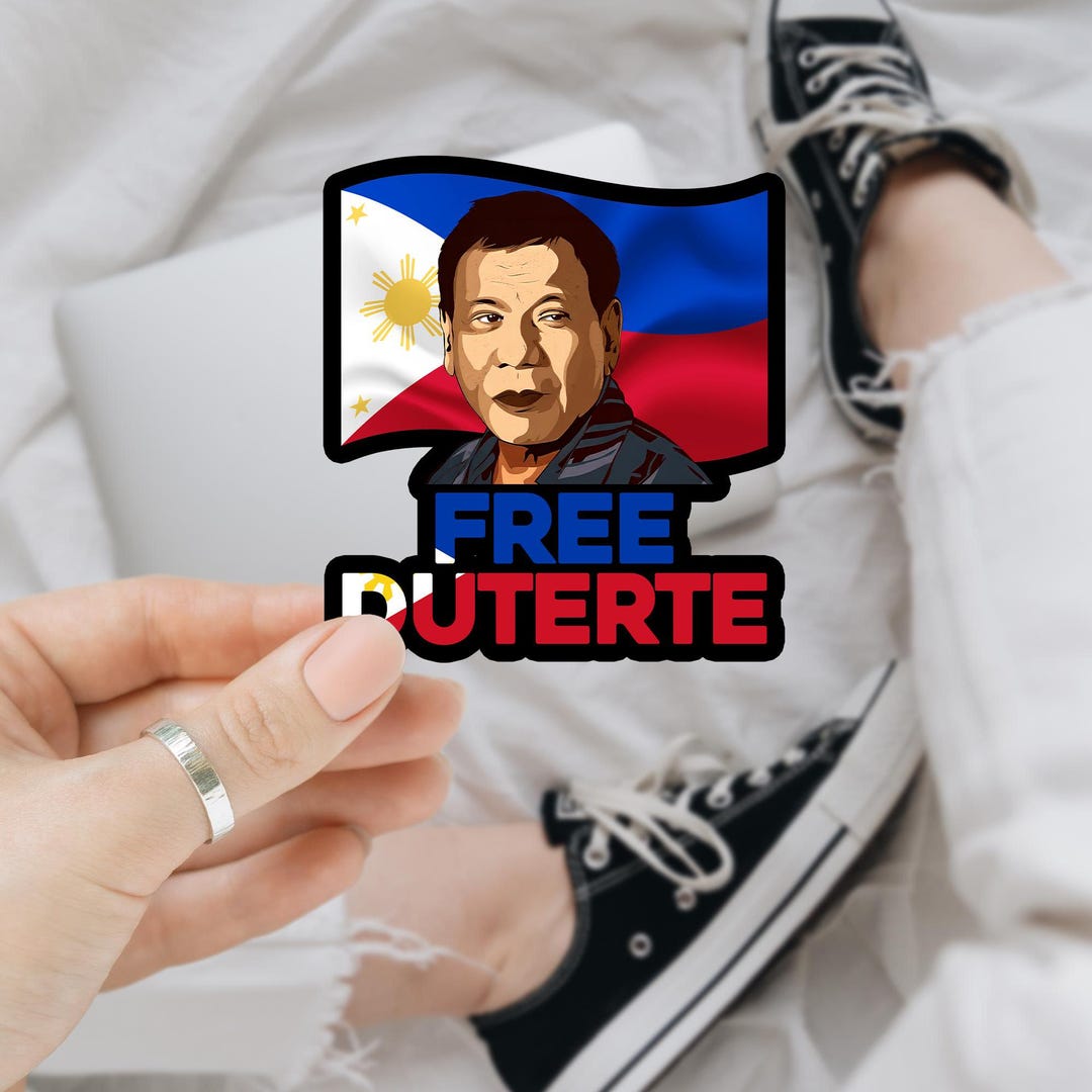 Free Duterte Filipino Sticker, Filipino Pride, Philippine, Pro Duterte ...