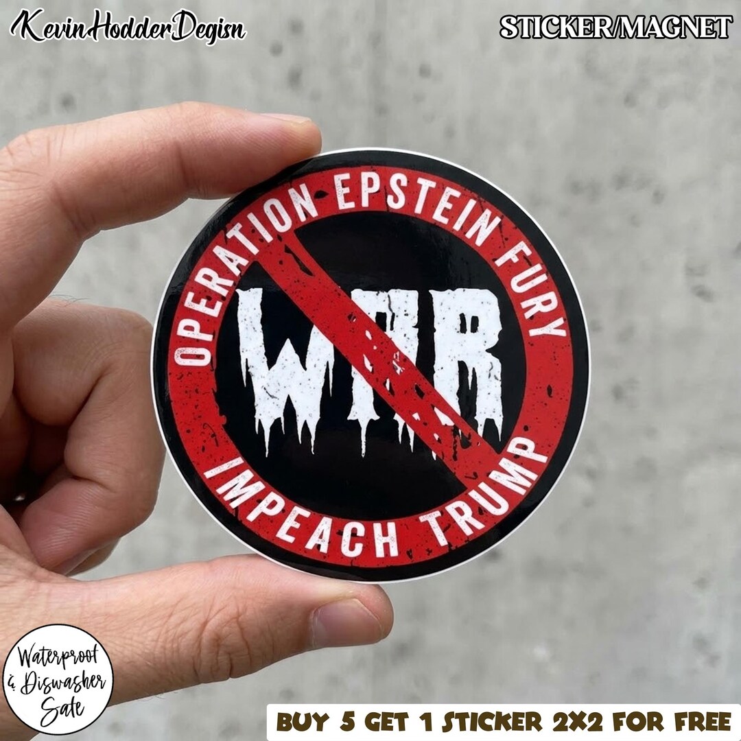 Operation Epstein Fury Protest Sticker, Political Activist Vinyl Decal ...