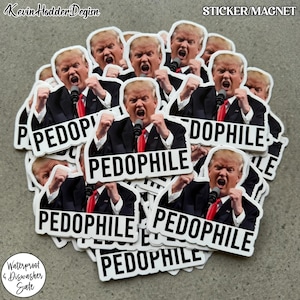 1-100 PCS Sticker Pack Pedophile Protectors, Anti-Trump and Epstein, Anti-Republican, Liberal Political Republicans Protect Pedos