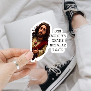 OMG you jungs, dass ist nicht was ich gesagt habe Aufkleber, wasserdichte kratzfeste, Meme Abziehbilder für Laptops & Wasserflaschen, wasserdichte Vinyl-Aufkleber