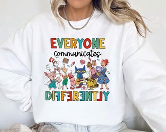 Todos se comunican de manera diferente Libro infantil PNG, Conciencia del autismo Png, Maestro de autismo Png, Autismo Png, Mes del autismo, Educación especial