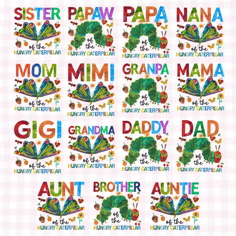 15 Pngs the Very Hungry Caterpillar Bundle Png, Hungry Caterpillar Png ...