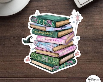 Wicked Changed For Good Book Sticker, Broadway Musical Inspired Quote Decal, Funny Theatre Waterproof Vinyl Sticker For Laptop Journal Gift