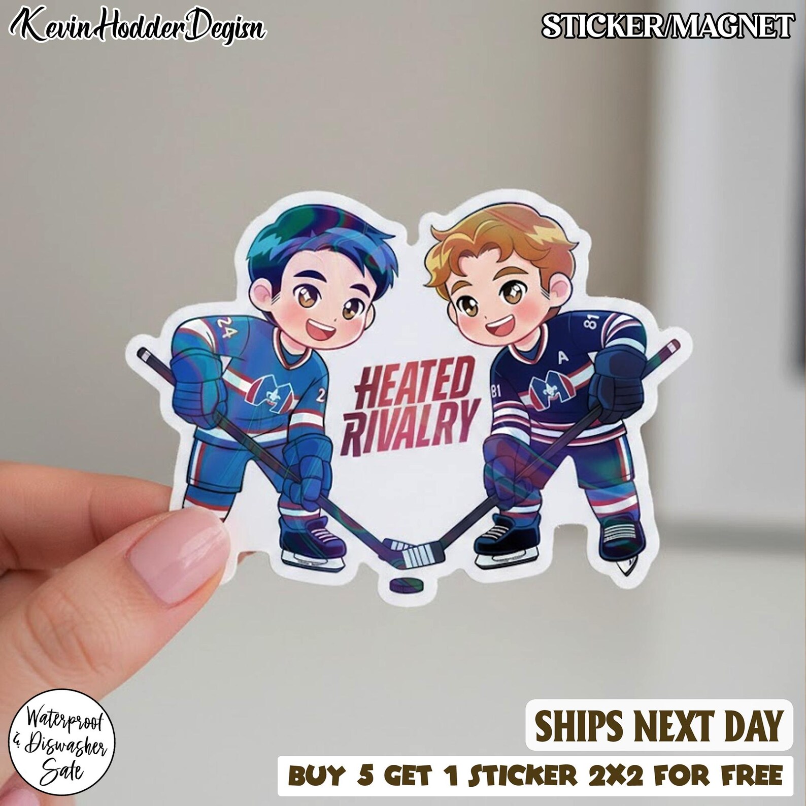 Heated Rivalry Sticker/magnet, Ilya Rozanov Shane Hollander Fan ...