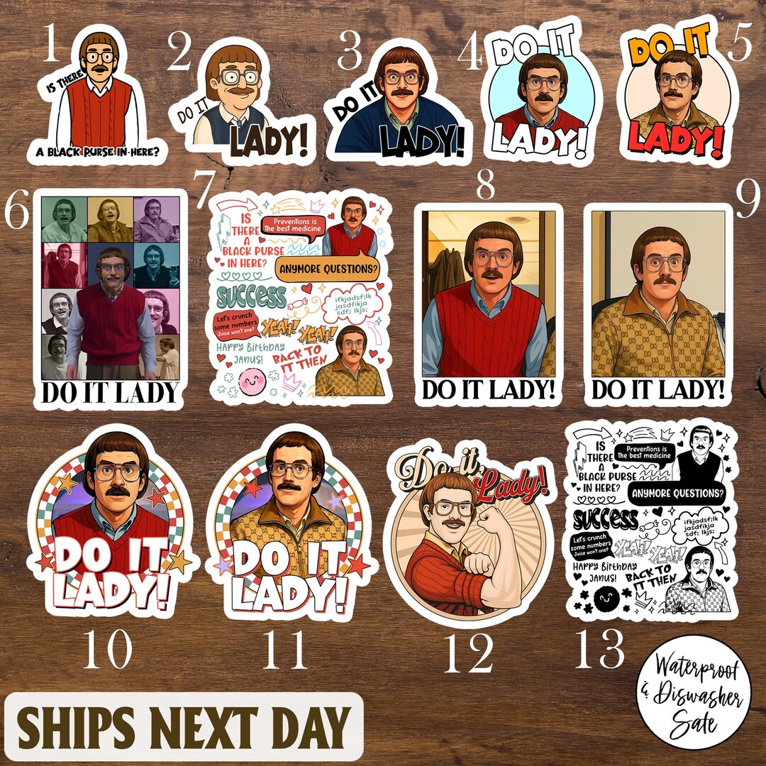 13 Chit Lady Sticker, Viral Tiktok Quote Sticker, Funny Waterproof ...