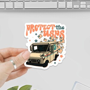 Red de USPS US Postal Service-sticker, USPS-sticker, politieke stickers, broligarchie, antifascisme, proteststicker, vecht tegen de fascisten