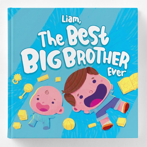 Big Brother Gift, New Big Brother Gift Idea, Personalized Children's Book, Big Brother Hospital Gift, Promoted to Big Brother, New Sibling