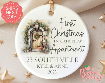 Our First Apartment Christmas Ornament Personalized - First Christmas In Our New Apartment Ornament - New House Ornament BO-0062