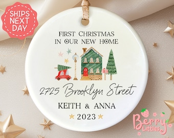 Personalized New Home Ornament - New Home Christmas Ornament - First House Christmas Ornament - New Home Gift BO-0050