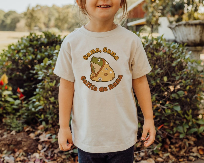 Sana, Sana, Colita de Rana Baby, Toddler, Kids Shirt - Cute Spanish Outfit for Latina Kids, Latina Kids - Natural Youth Shirt BRY-0891 image 2