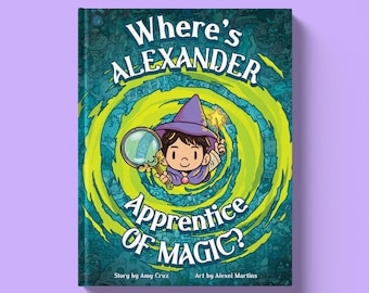 Personalized Search & Find Book - Kids Christmas Gift - Seek and Find Book - Wizard Magic Search and find Gift