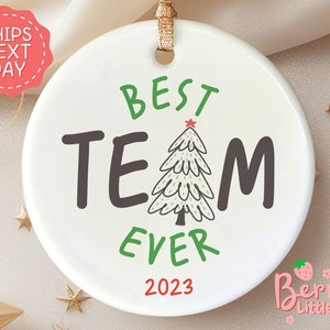 Personalized Coworker Christmas Gift Men and Women - Coworker Funny Ornament - Staff Christmas Ornaments - Bulk Coworker Gifts OR-0342