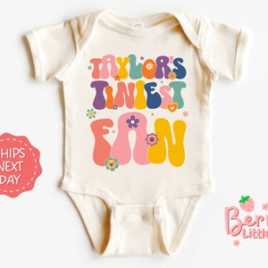 Body para bebé Taylor's Tiniest Fan®: regalo para bebé, regalo para mamá primeriza, regalo para baby shower BRY-0011